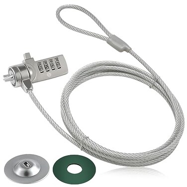 HOX 4-Digit Laptop Cable Lock, Anti-Theft Combination Security Cable