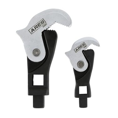 ARES 33008 2-Pc Auto Adjusting Crowfoot Wrench Set - 8-32mm Coverage
