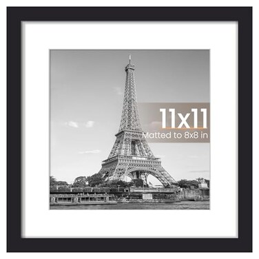 upsimples 11x11 Picture Frame, Wall Decor Photo Frames, Black 1 Pack