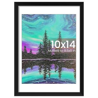 upsimples 10x14 Picture Frame, Wall Decor Photo Frames, Black 1 Pack