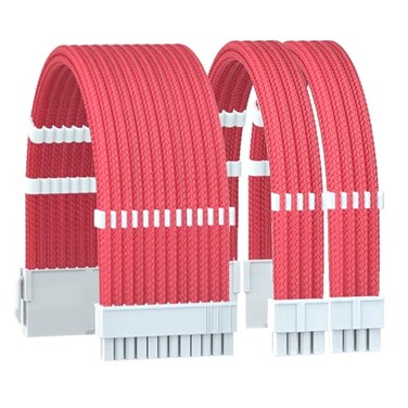 Formulamod PSU Cable Extension Kit,Sleeved 1x 24pin ATX/2x 8(44pin EPS Cable