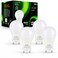 KOR GU24 A19 LED Light Bulbs, 2700K Warm White, Dimmable, 9W, 4-Pack
