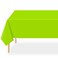 QIKSION 2 Pack Lime Green Plastic Tablecloth, Neon Green Table Cloth