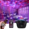 Ludyhevy Galaxy Projector, Star Projector Bluetooth Speaker Timer for Bedroom
