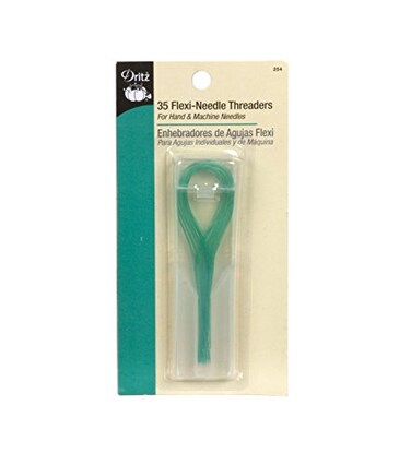Dritz 254 Flexi Needle Threaders, Green, 5.75 x 2.88 x 0.5 (35-Count