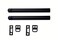 QCAA Solid Brass Surface Bolt 6", Matte Black, 2 Pack, Made in Taiwan