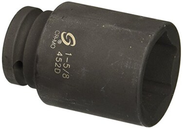 SUNEX TOOLS 452D 3/4-Inch Drive Deep 6 Point Impact Socket 1-5/8-Inch