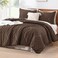 Litanika Brown King Size Comforter Set, 3 Pcs Boho Tufted Bedding Set