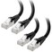Cable Matters [Cat8 Certified] 2-Pack 40Gbps Cat 8 Cable, 10ft, Black