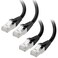 Cable Matters [Cat8 Certified] 2-Pack 40Gbps Cat 8 Cable, 10ft, Black