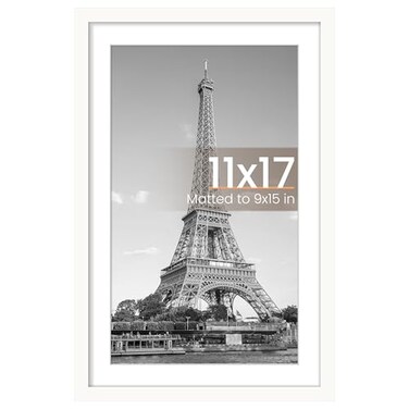 upsimples 11x17 Picture Frame, Wall Decor Poster Frames, White 1 Pack