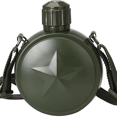 Chariva 27oz Insulated Water Bottle Compass Cap Strap Stainless Steel