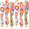 Eaasty 6 Pcs Butter Cheese Spreader Knife 6 Inch Plastic,Floral Style