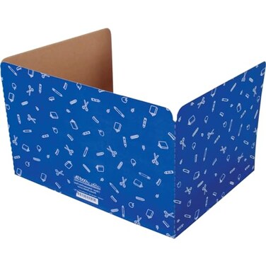 Really Good Stuff Large Privacy Shields Set of 12, Blue, Matte Finish