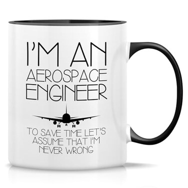 Retreez Funny I'm An Aerospace Engineer Never Wrong 11 Oz Coffee Mugs