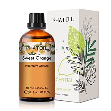 PHATOIL Sweet Orange Essential Oil for Diffuser, Soap Candle Making 1.01fl.oz