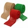RAINFLOW Burlap Ribbon Gift Wrapping - 3 Rolls Christmas Ribbon Wired