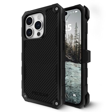 Pelican Shield iPhone 15 Pro Case - Rugged MagSafe Phone Case - Black