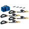 Mac's 2" x 8' Car Tie Down Straps, Axle Strap, Pro Pack, 3,335 lb WLL, Black