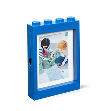 Room Copenhagen LEGO Picture Frame Blue for 5 x 7 in Photos, Stackable