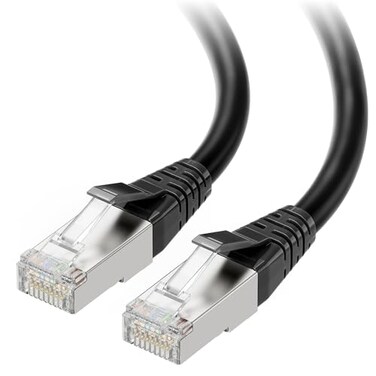 Cable Matters [Cat8 Certified] 40Gbps Shielded Cat 8 Cable, 5ft, Black