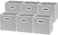 Simple Houseware 11-Inch Foldable Cube Storage Bins with Handles, Gray