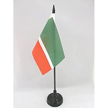 AZ FLAG Chechen Republic Table Flag 4x6 in 100D Polyester Plastic Base