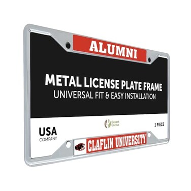 Desert Cactus Claflin University Panthers License Plate Frame (Alumni