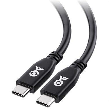 Cable Matters 40Gbps USB4 Cable, Thunderbolt 4/5 Compatible 1ft, Black