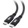 Cable Matters 40Gbps USB4 Cable, Thunderbolt 4/5 Compatible 1ft, Black