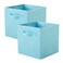 PowerKing Collapsible Storage Cubes, Farbic Storage Bins, Blue, 2 Pack
