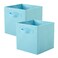 PowerKing Collapsible Storage Cubes, Farbic Storage Bins, Blue, 2 Pack