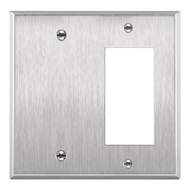 ENERLITES Combination Blank DeviceDecorator Switch Metal Wall Plate