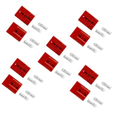 micrl 10-Pack 50A Battery Quick Connect/Disconnect Plugs, 6-8 AWG(Red