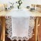 BrekSdat Lace Tablecloth Rectangle Fabric Washable Off White 16x70inch
