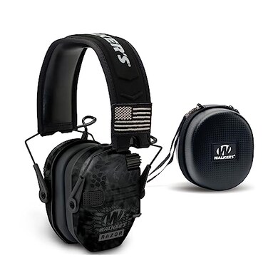 Walker's Razor Patriot Series Electronic Earmuffs (Kryptek CamoBundle