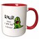 3dRose mug1574465 "Rawr means I love you in dinosaur" Mug, 11 oz, Red