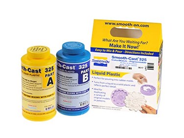 Smooth-On Smooth-Cast 325 Clear Amber Liquid Plastic Casting Kit, 1.9lb