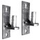 Jake Sales WALL Mount Flat Back Chain Link Fence Gate Hinge - 5/8 Hinge Pin 2 Pack