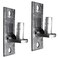 Jake Sales WALL Mount Flat Back Chain Link Fence Gate Hinge - 5/8 Hinge Pin 2 Pack