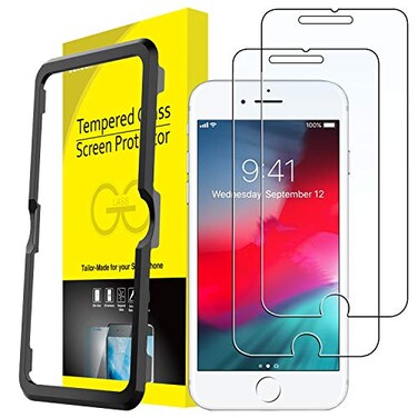 JETech Screen Protector for iPhone 8 Plus/7 Plus/6s Plus/6 Plus, 2-Pack