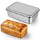 Kichvoe Stainless Steel Loaf Pan with Lid, 7.87x5.1in Pullman Bread Pan