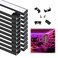 Muzata 20Pack 3.3FT Black LED Strip Channel with Milky Diffuser U1SW BW