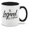 shop4ever Ceramic Coffee Mug The Legend Has Retired 11oz (Black Handle