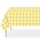 QIKSION 3 Pack Yellow Gingham Tablecloth, Yellow Checkered Table Cloths