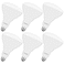 LUXRITE BR40 LED Light Bulbs, 85W Equivalent, 3000K Soft White (6 Pack