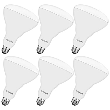 LUXRITE BR40 LED Light Bulbs, 85W Equivalent, 3000K Soft White (6 Pack