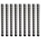 Winn Dri-Tac Wrap Oversize (1/8"Dark Gray Golf Grips - 9 Piece Bundle