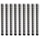 Winn Dri-Tac Wrap Oversize (1/8"Dark Gray Golf Grips - 9 Piece Bundle
