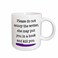 3dRose "Please Do Not Annoy The Writer Green" Ceramic Mug, 11 oz, Purple